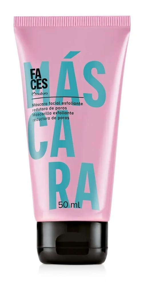 Máscara Facial Exfoliante Reductora De Poros Natura Faces Grasa