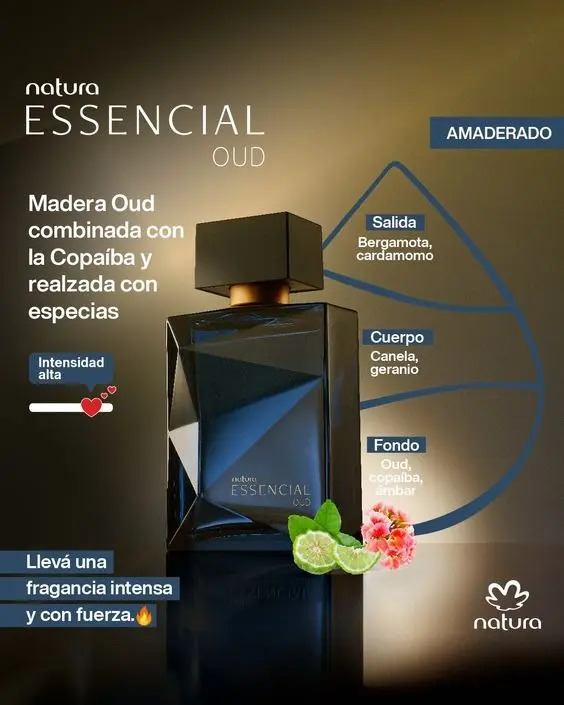 Eau De Parfum Essencial Oud Masculino 100 Ml Natura