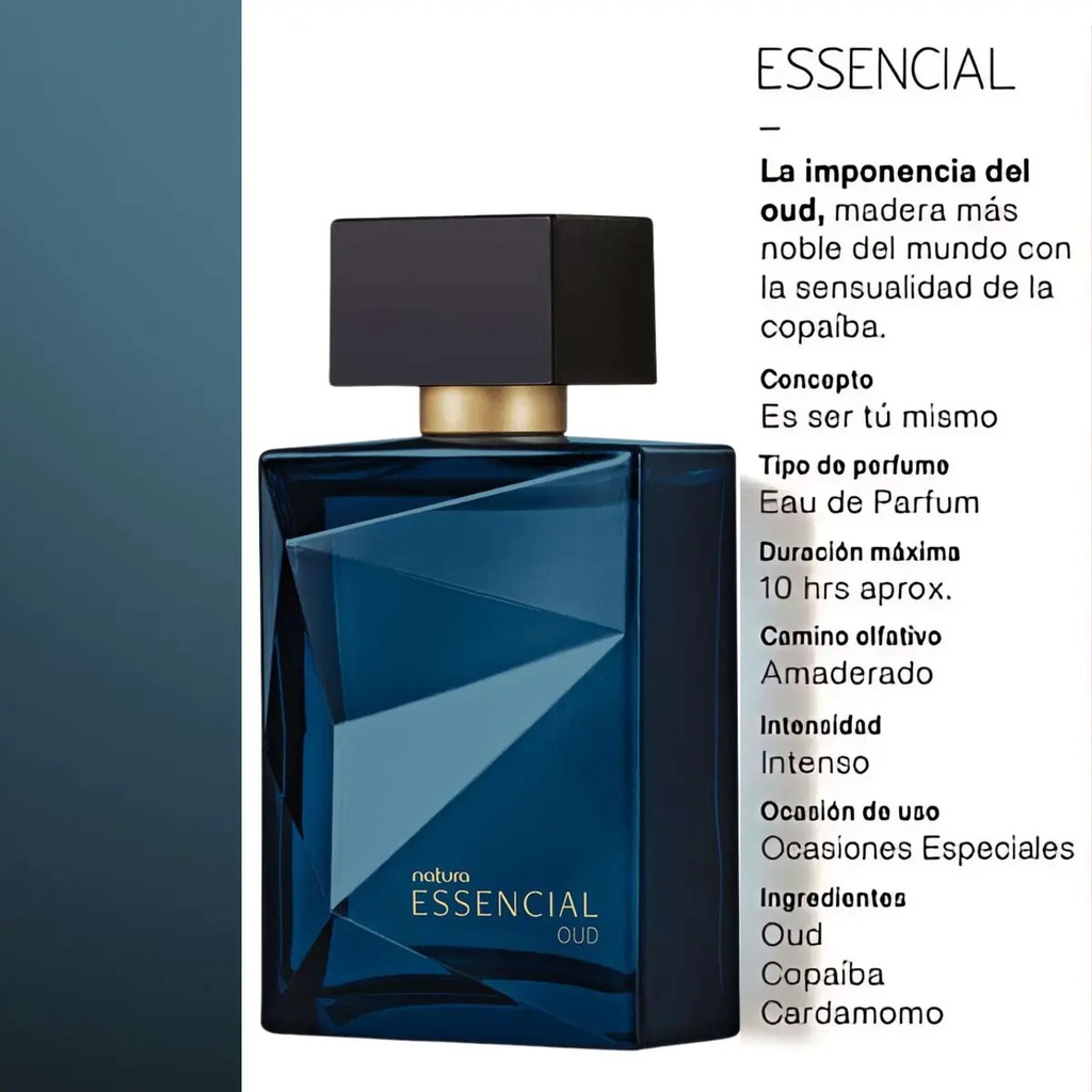 Eau De Parfum Essencial Oud Masculino 100 Ml Natura