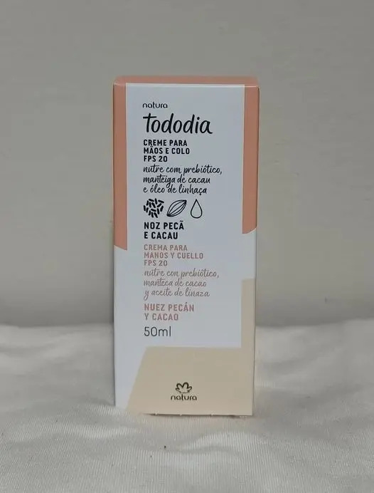 Crema Para Manos Y Cuello Nuez Pecan Y Cacao  Natura 50ml Nuez Pecan Y Cacao