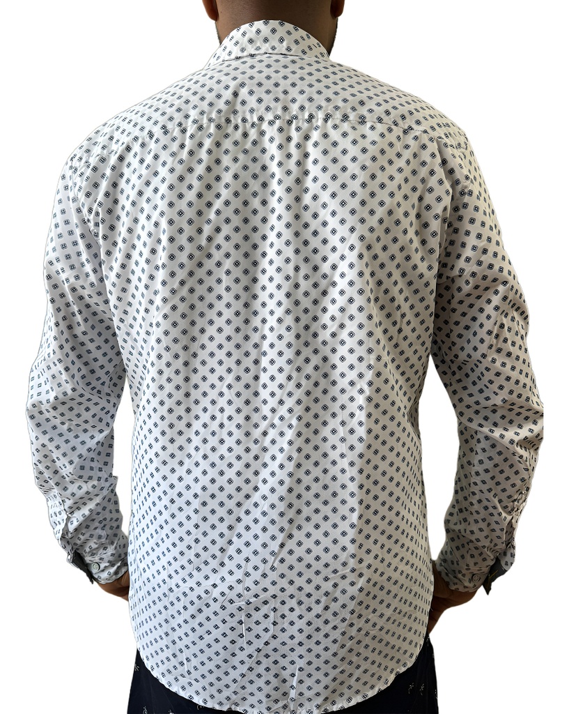 Camisa Masculina Manga Larga Blanco Batik S