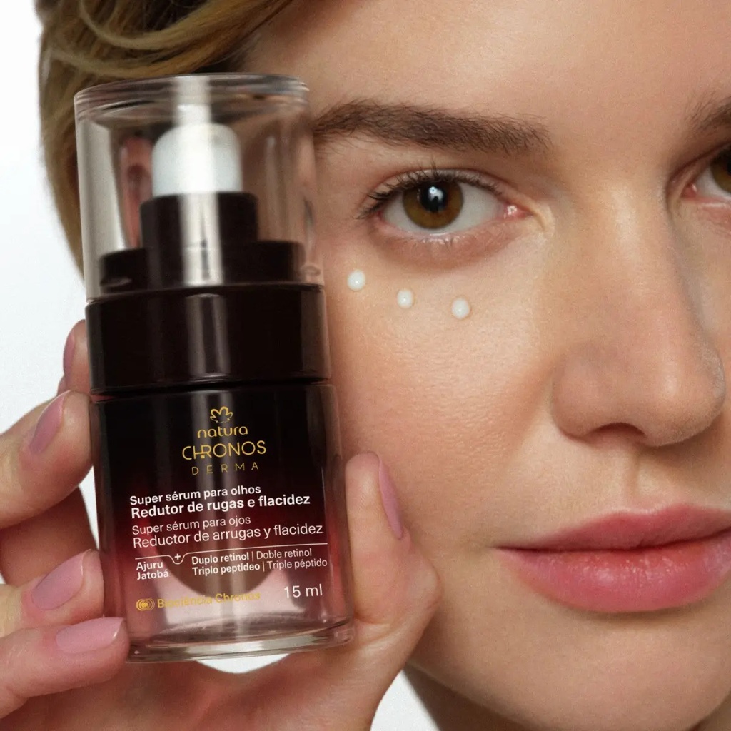 Sérum De Ojos Superreductor De Arrugas Natura Chronos, 15 Ml, Para Todo Tipo De Piel, Noche