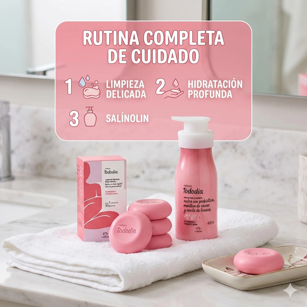 Crema 400ml Y Jabon 5un Natura - Frambuesa Y Pimienta Rosa