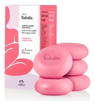 Jabón De Tocador Frambuesa Y Pimienta Rosa 90g