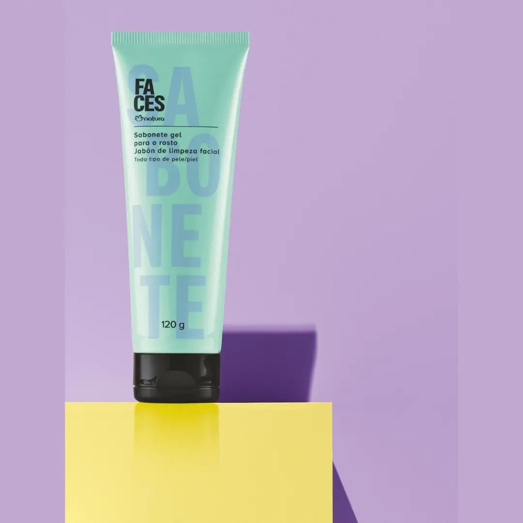 Jabón De Limpieza Facial En Gel, Faces Natura - 120 G Todo Tipo De Piel