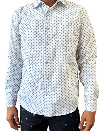 Camisa Masculina Manga Larga Blanco Batik S