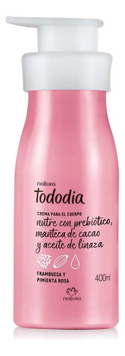 Crema Nutritiva Natura Tododia 400 Ml Frambuesa Y Pimienta Rosa