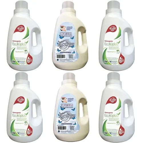 [7812110050010] Detergente Hipoalergénico (4) + Suavizante Active (2) - 6 Un