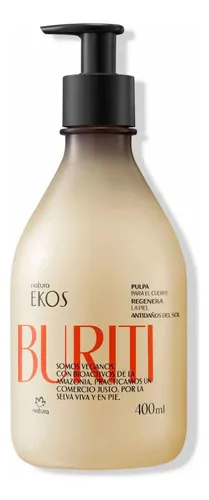 Crema Pulpa Hidratante Corporal Ekos Buriti Natura 400ml Buriti